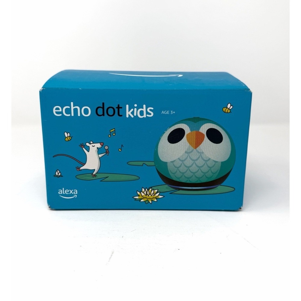 Amazon Echo Dot Kids Owl Smart Speaker Alexa 5th Gen Open Box Tested Complete